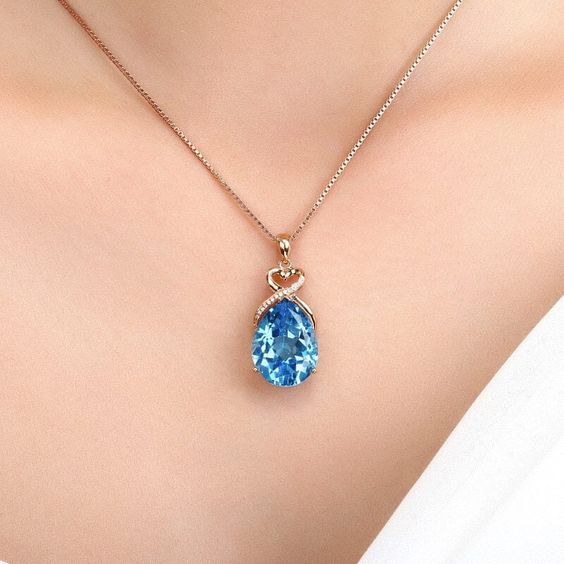 Azure Leaf Pendant Collection