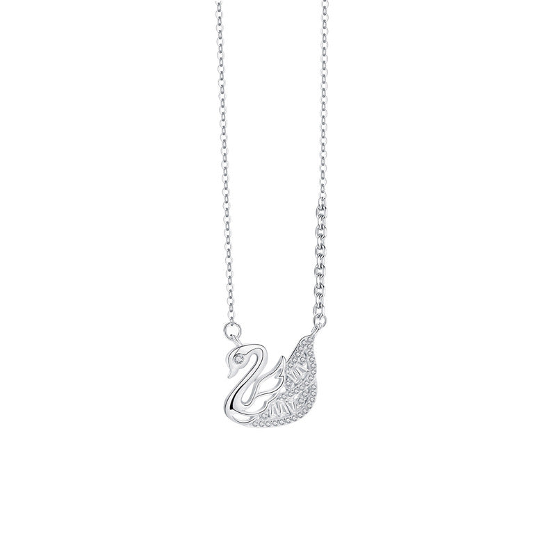 AZURE LEAF Cygnet diamond Mosaic necklace