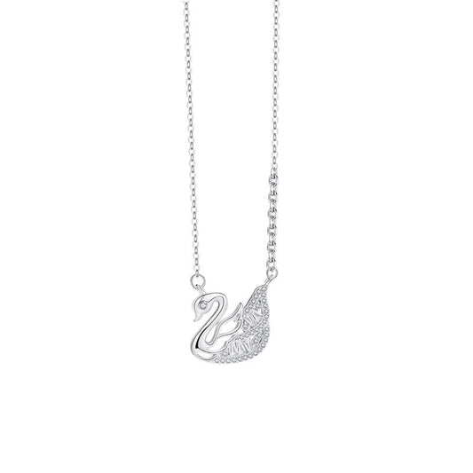 AZURE LEAF Cygnet diamond Mosaic necklace