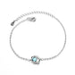 AZURE LEAF Planet Cosmic Aurora set with blue diamond bracelet